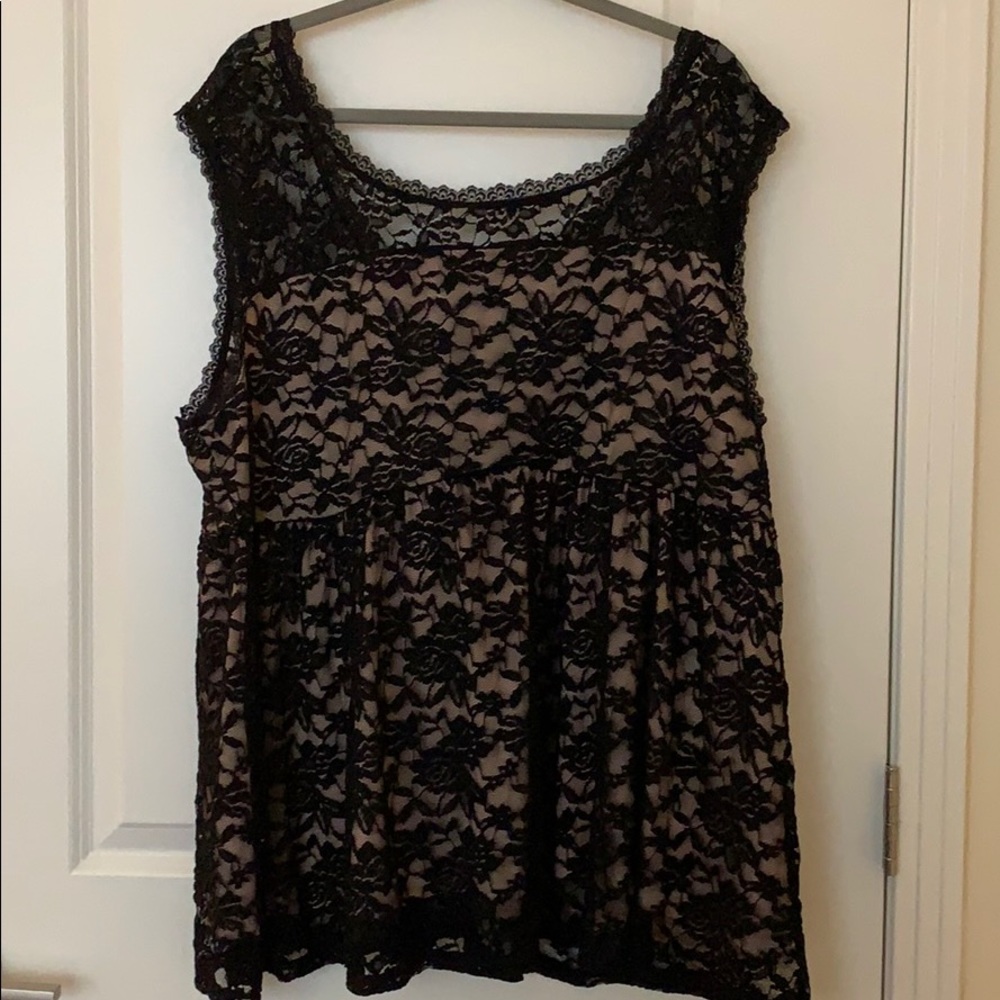 Black lace shirt